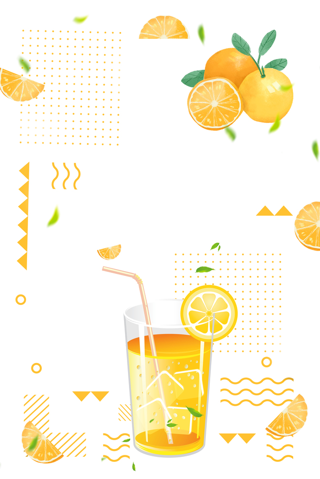 夏季清凉饮品海报背景图片