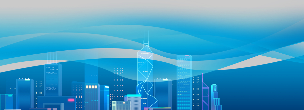 商务科技城市蓝色banner图片