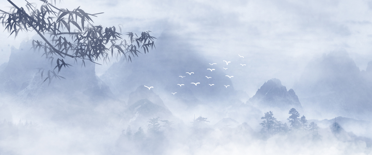 简约中式唯美梦幻玄幻仙侠背景图片
