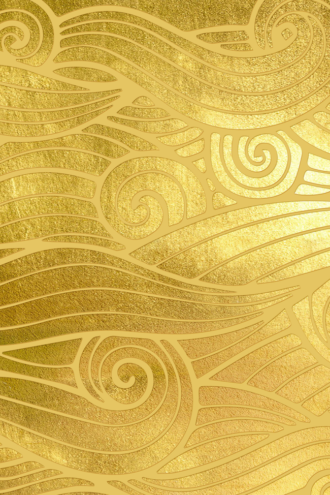 中国风金色水纹立体底纹背景图片