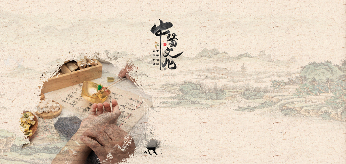 中医文化传统复古背景图片