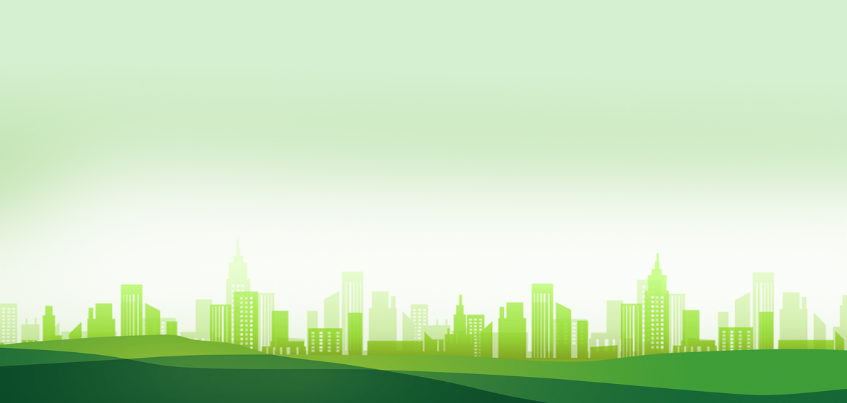 简约绿色城市绿色清新文明城市海报背景图片