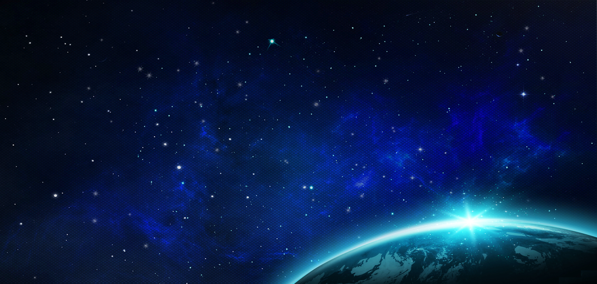 商务科技地球星空宇宙蓝色大气海报背景图片