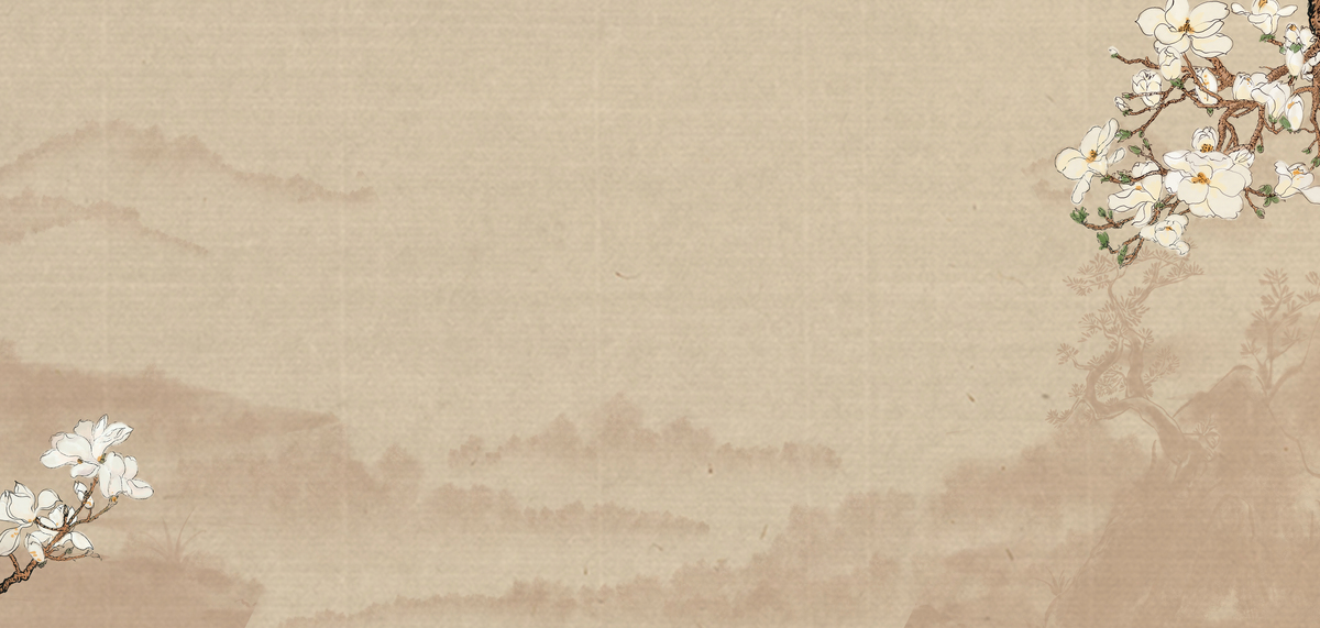 简约中国风工笔画简约大气背景海报图片