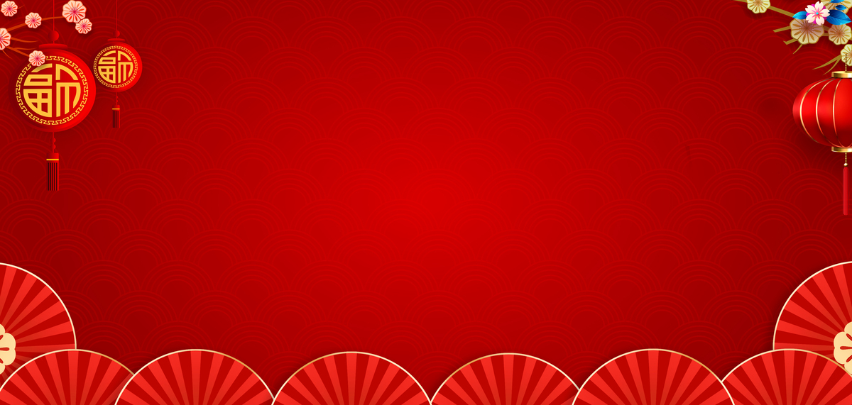 新年春节灯笼红色喜庆节日海报背景图片