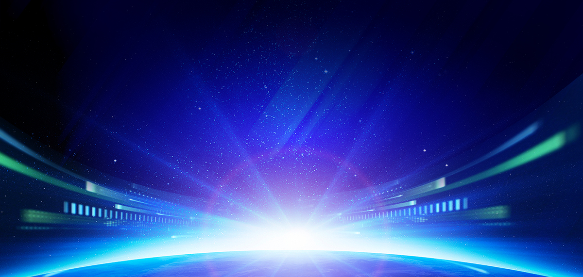 商务科技光效地球蓝色大气科技感背景图片