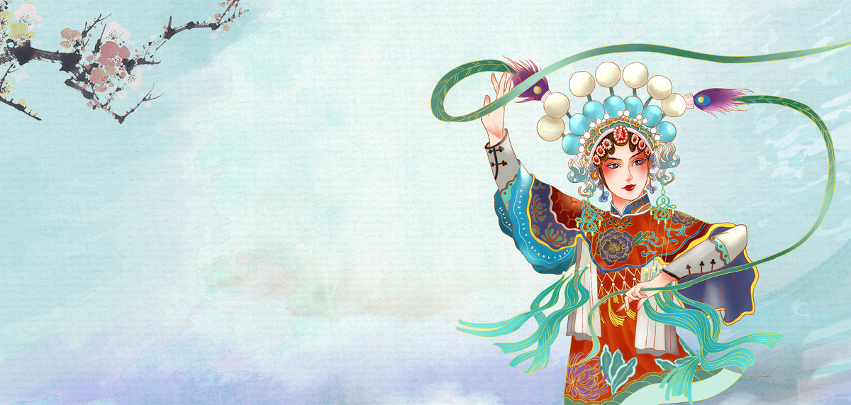 中国风传统文化京剧高清背景图片