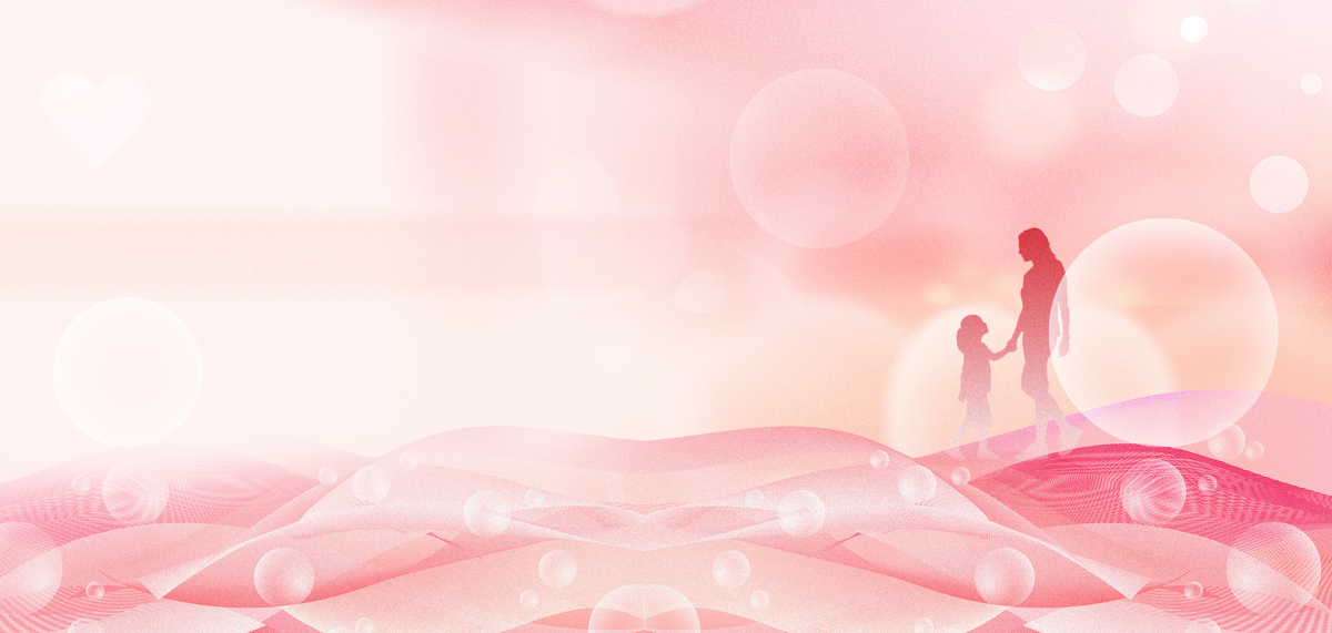 母亲节光影气泡粉色简约背景图片