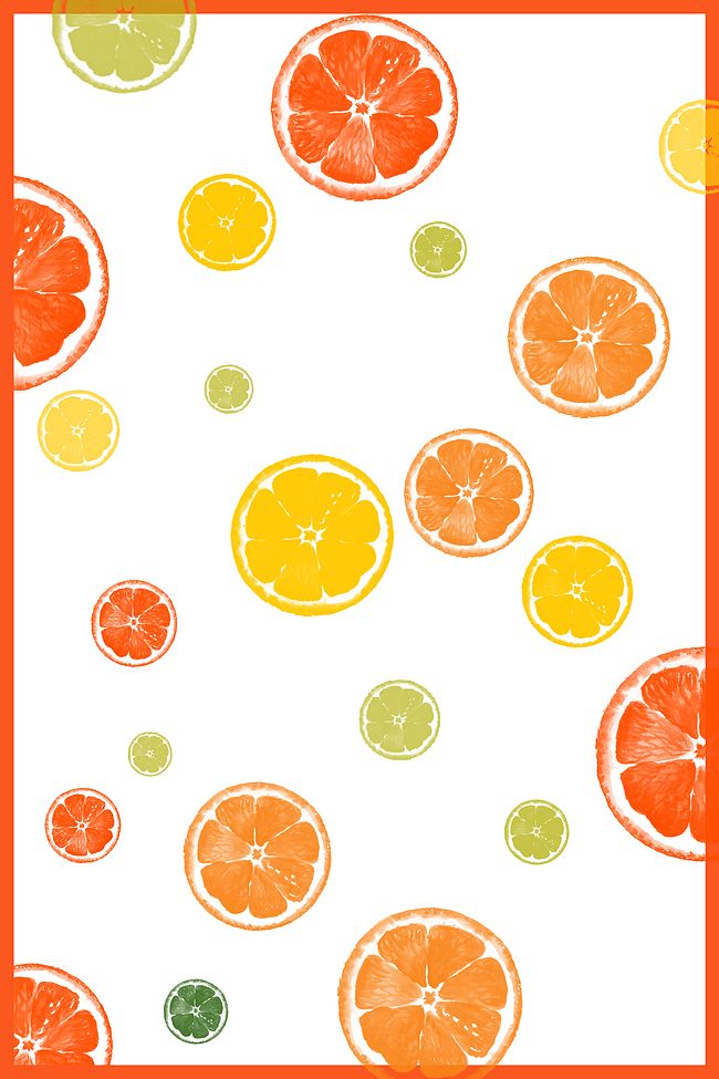 小清新西柚柠檬水果海报背景素材图片
