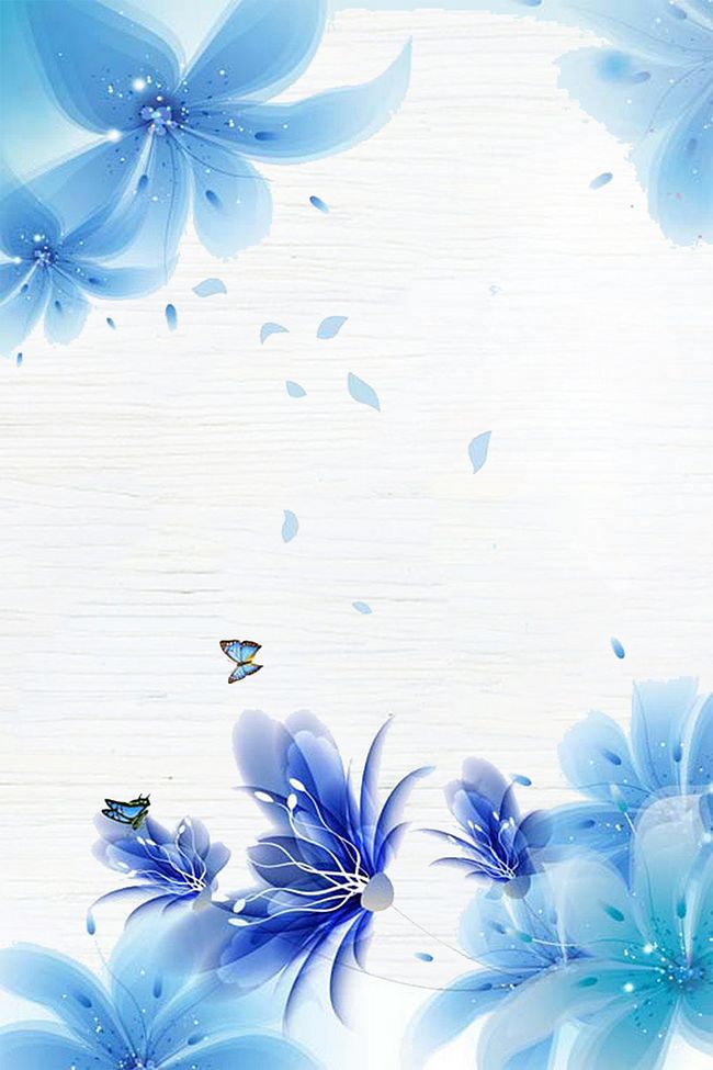 花艺蓝色花朵花店植物背景图片