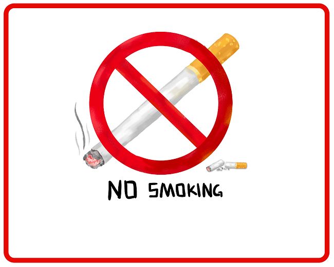 禁止吸烟展板背景素材图片