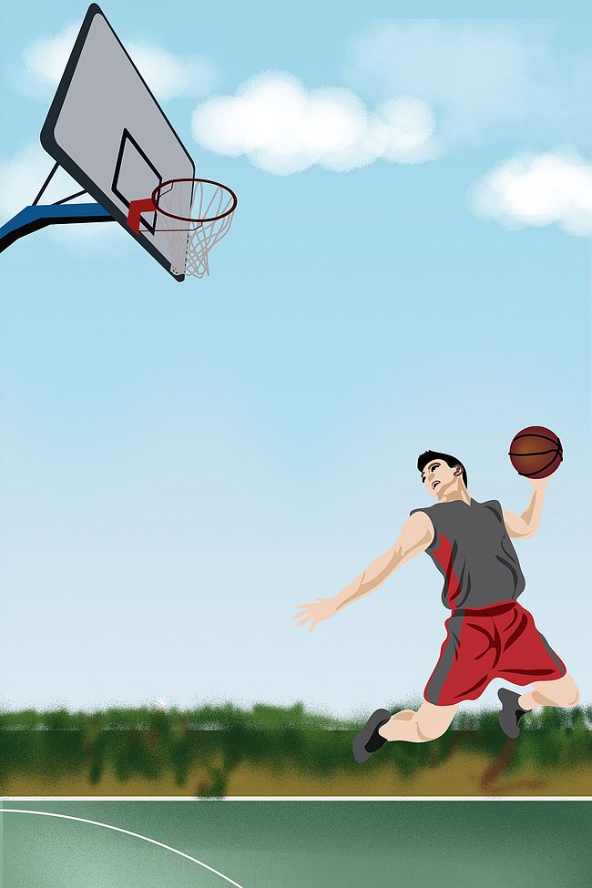 篮球运动背景素材图片