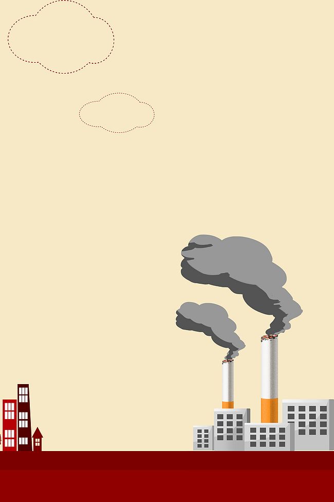 禁止吸烟保护环境公益海报背景素材图片