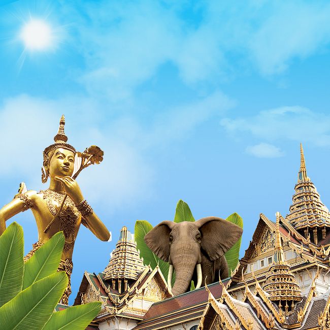 泰国清迈风情游促销主图图片