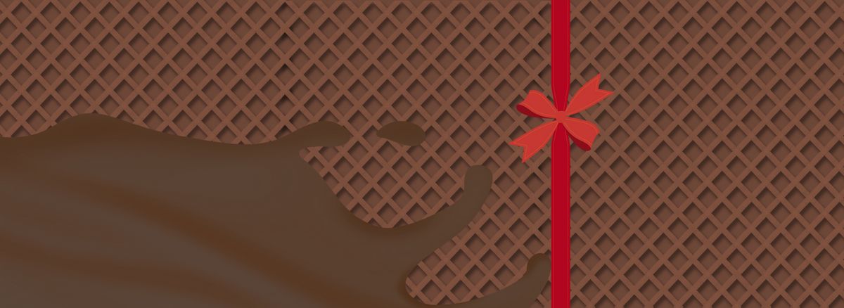 威化巧克力饼干电商banner图片