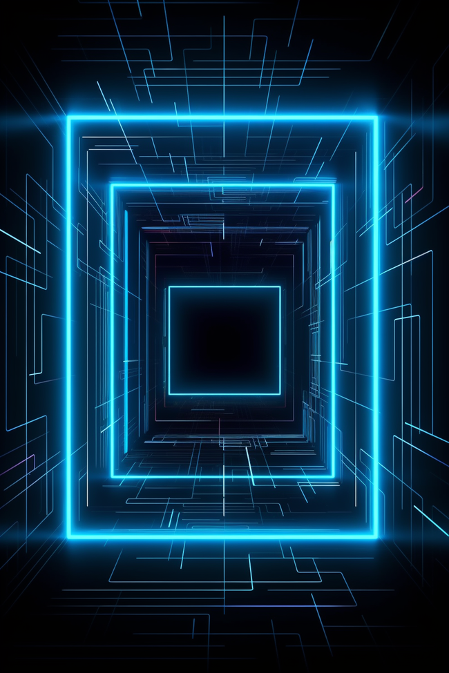 科技商务科幻朋克蓝色线框背景图片