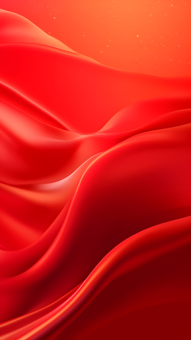 红色商务主题红色丝绸质感背景图片