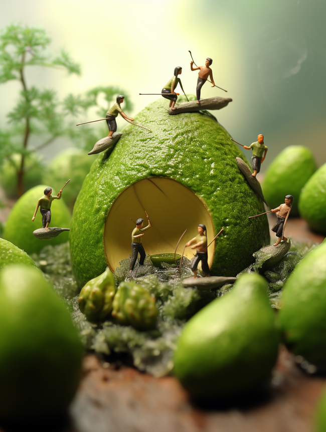 3D立体绿色的梨子背景7图片