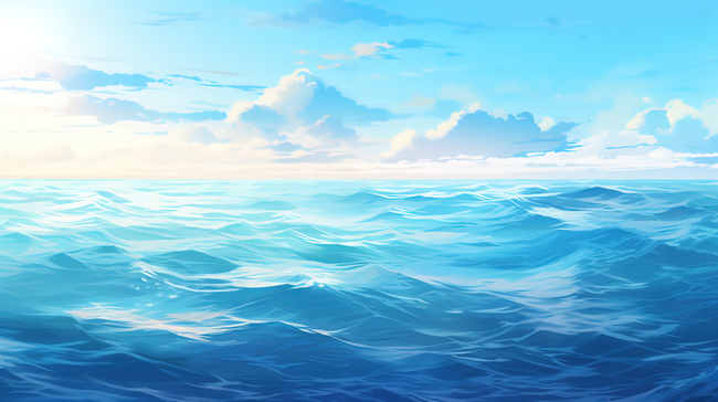 唯美蓝色大海风景背景3图片