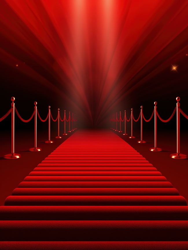 红地毯电影照明红色背景10图片