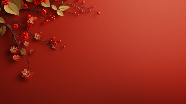 红色传统古典春节喜庆背景33图片
