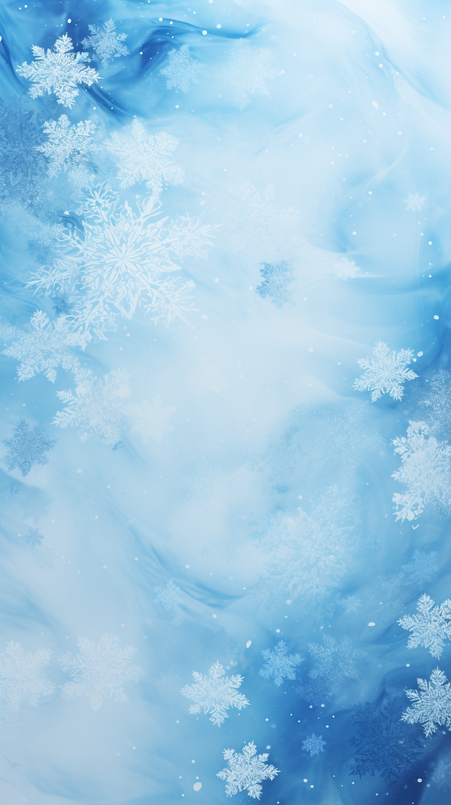 蓝色冬天立冬小雪节气雪花底纹背景图片