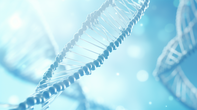 蓝色科技感基因双螺旋结构背景2图片