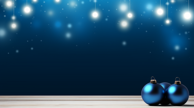 蓝色简约圣诞球背景6图片