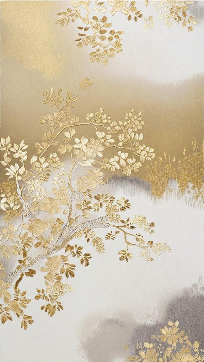 中式刺绣传统国风花卉刺绣纹理背景22图片