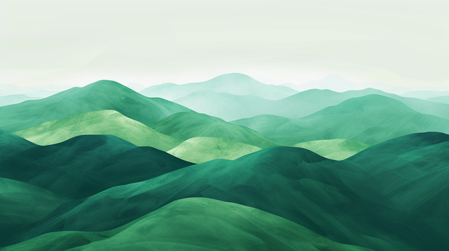 春天绿色山川山脉朦胧的背景14图片
