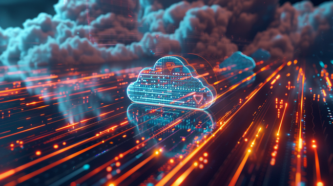 科技未来云服务数据网络的背景图片