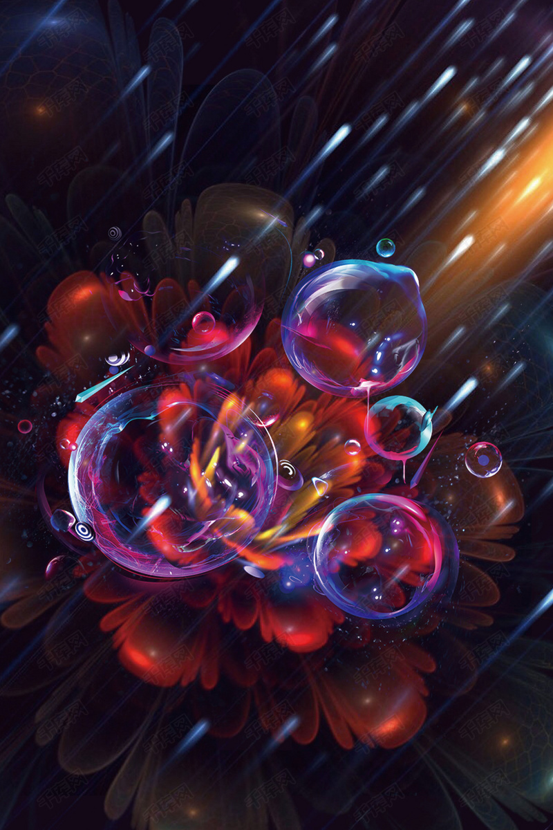 抖音风格酷炫时尚海报背景图片免费下载_广告