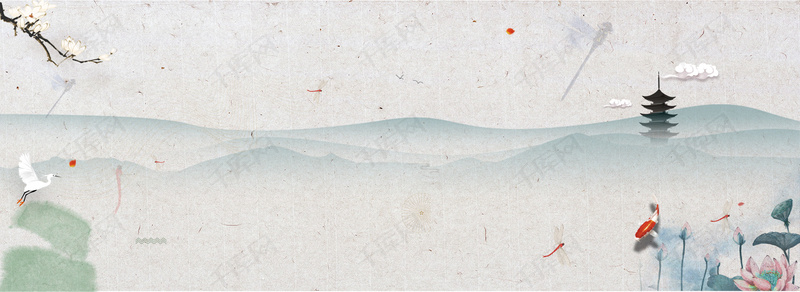 优雅渐变古风背景图片免费下载_海报banner\/psd