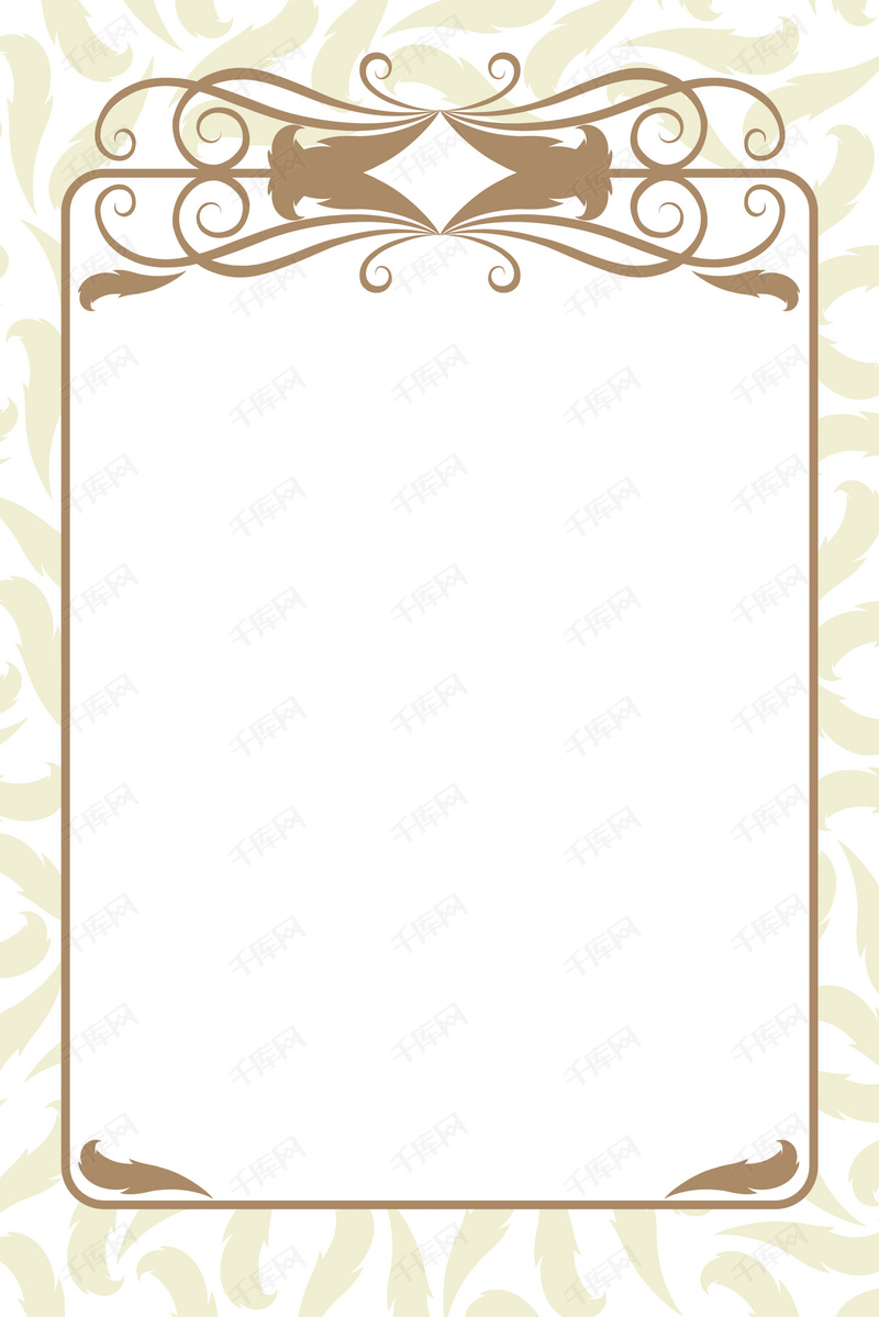 欧式复古风边框花纹背景图片免费下载_广告背