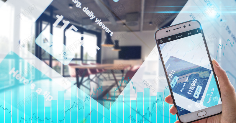 创意合成金融股票互联网科技数据背景图片免费
