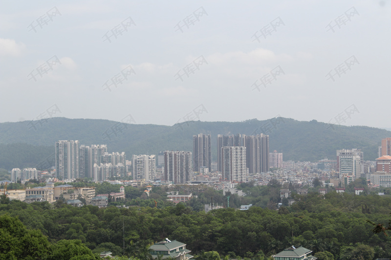 广州白云山脚城市远景拍摄背景图片免费下载_