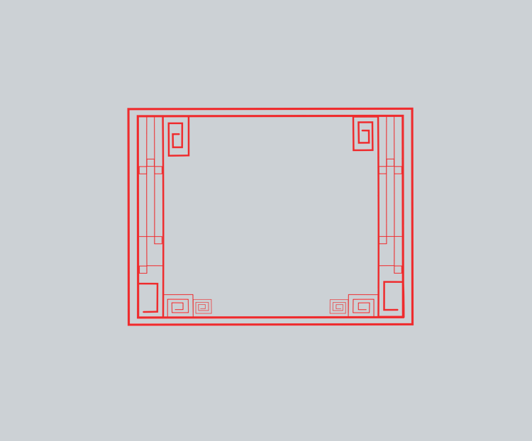 中国风边框之复古古典方框