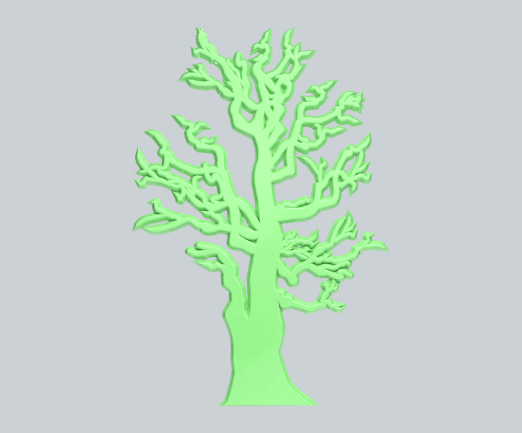 C4D绿色立体树木