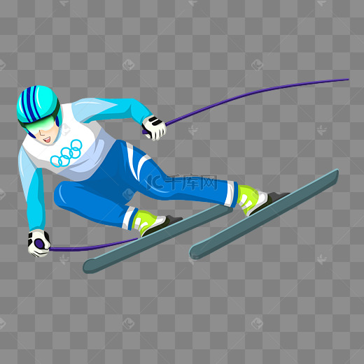 冬奥会滑雪姿势图片
