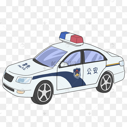 卡通警车