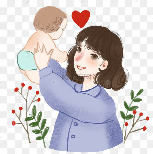 母亲节温馨妈妈抱宝宝图片