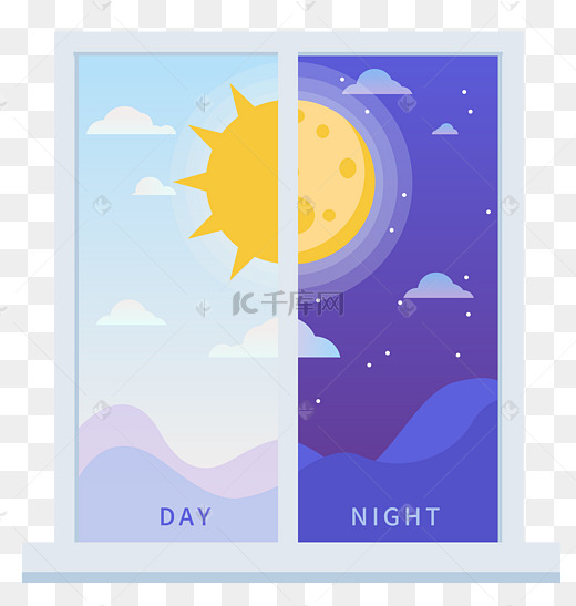 昼夜场景交替变化图片