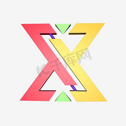 陶园世家logo免抠艺术字图片_字母X简约时尚LOGO企业标志