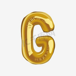 七日气球免抠艺术字图片_创意气球节日字母G