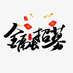 金融招募金字