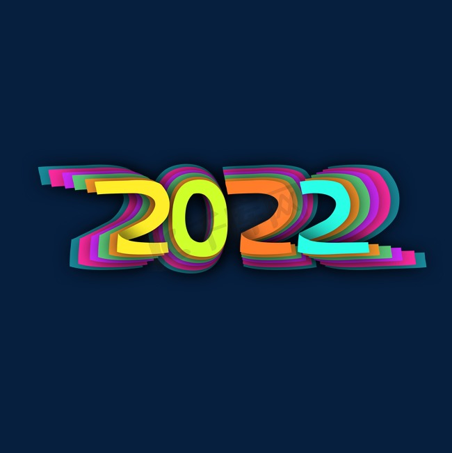 炫彩渐变创意2022创意图片