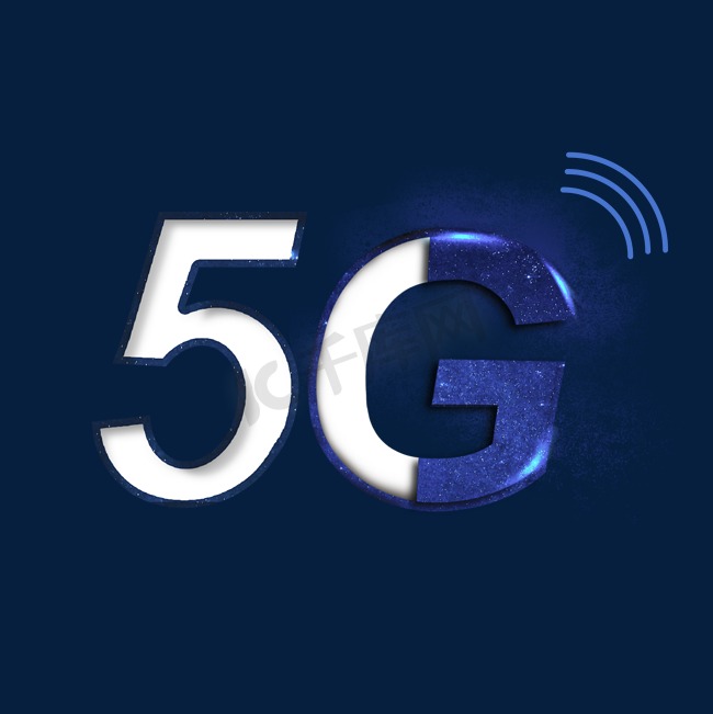 科技蓝色酷炫5G时代图片