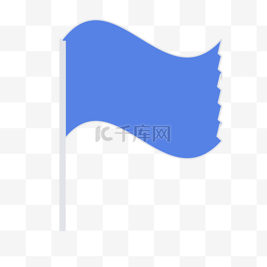 蓝色彩旗旗帜装饰旗子图片