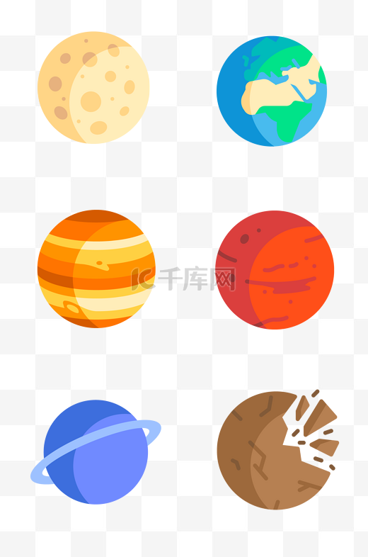 各种宇宙星球插画图片