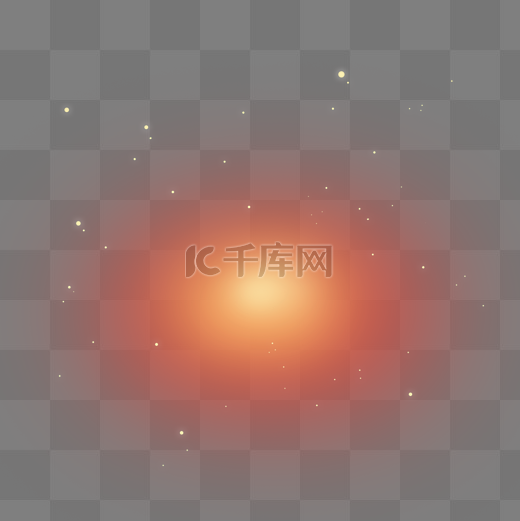 红色黄色渐变椭圆形光晕图片